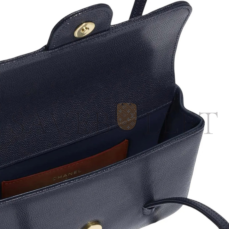 CHANEL MINI CLUTCH WITH LEATHER STRAP AP5068  (17*11.5*5cm)